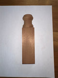 Cabinet Spool halves  1-3/4" x 7/8" x 7-1/2"